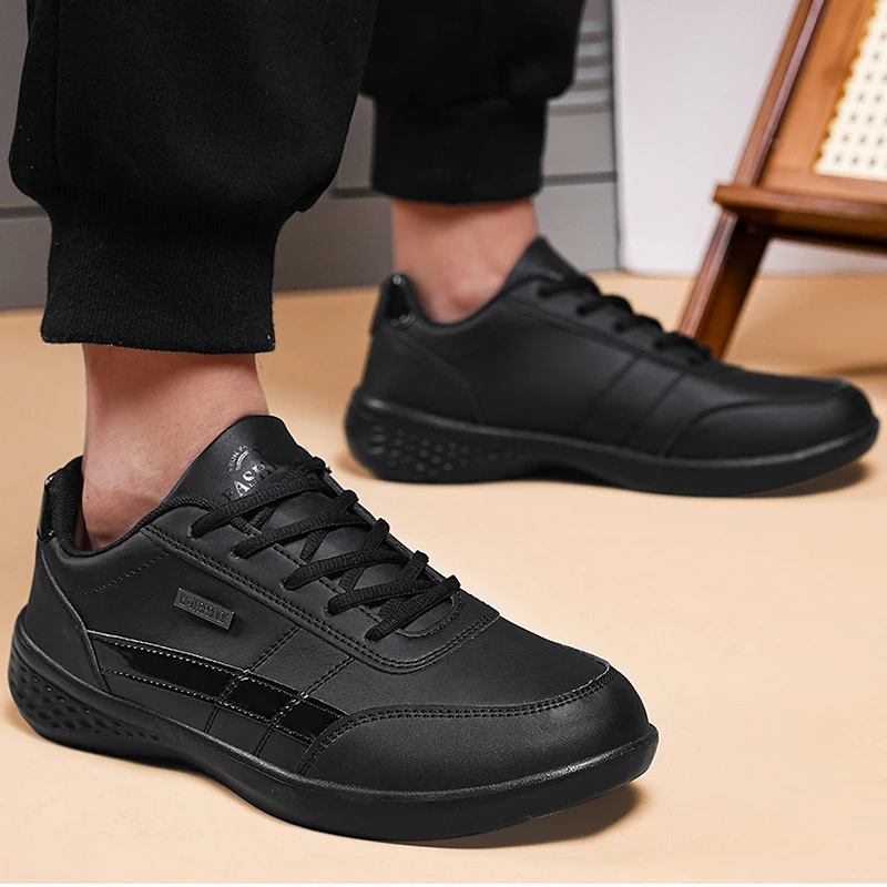 Leather PU Men's Shoes Sneaker - Badminton Shoes Men recension och pris