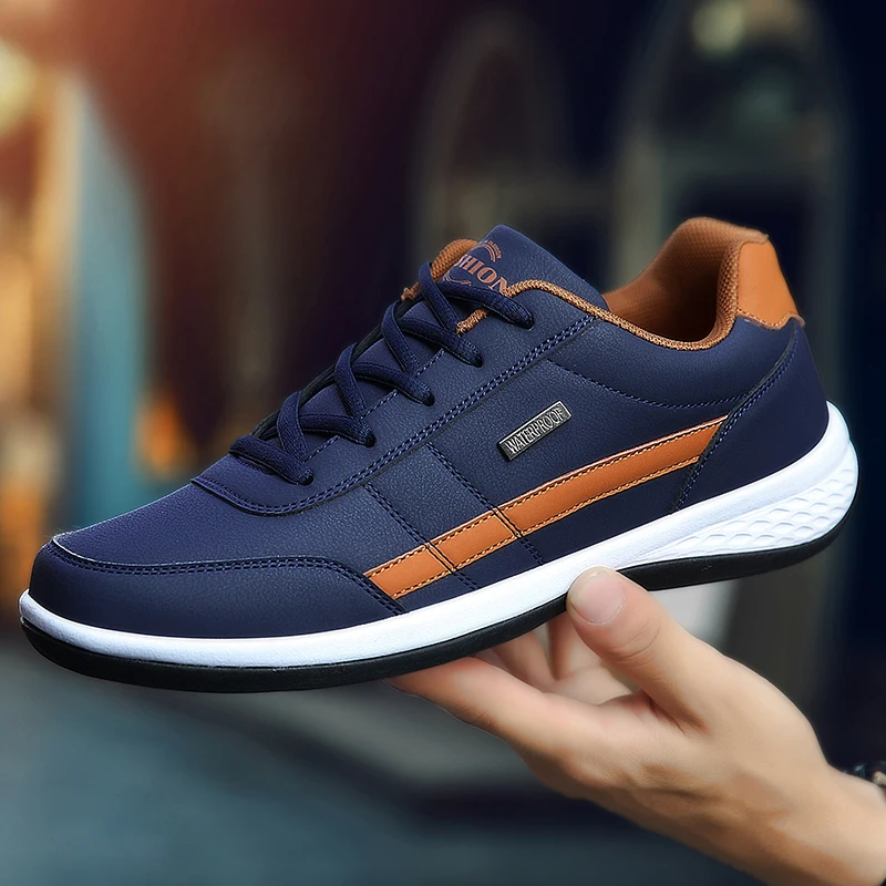 Leather PU Men's Shoes Sneaker - Badminton Shoes Men recension och pris