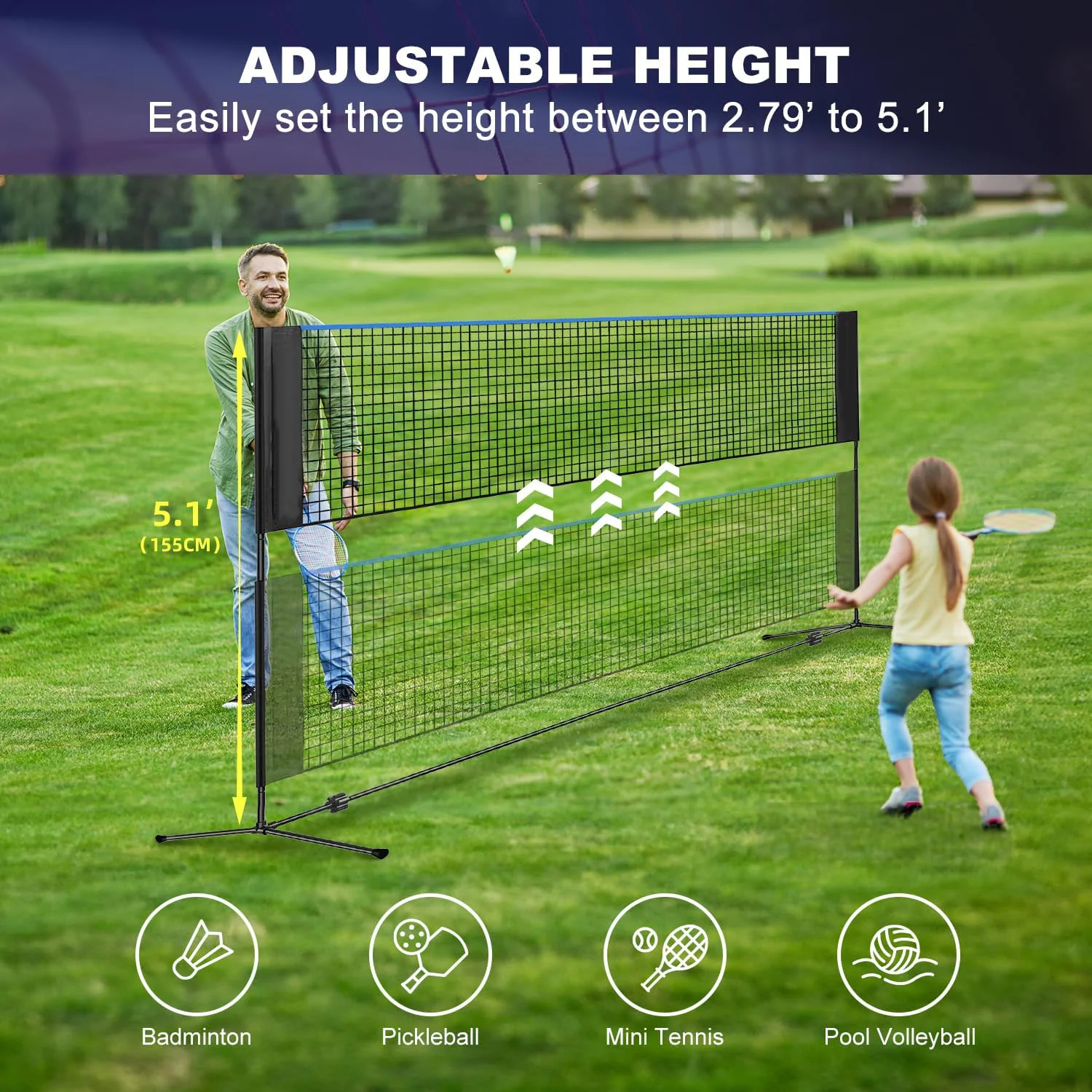 Height Steel 10FT Multi Sport  - Badminton Net recension och pris
