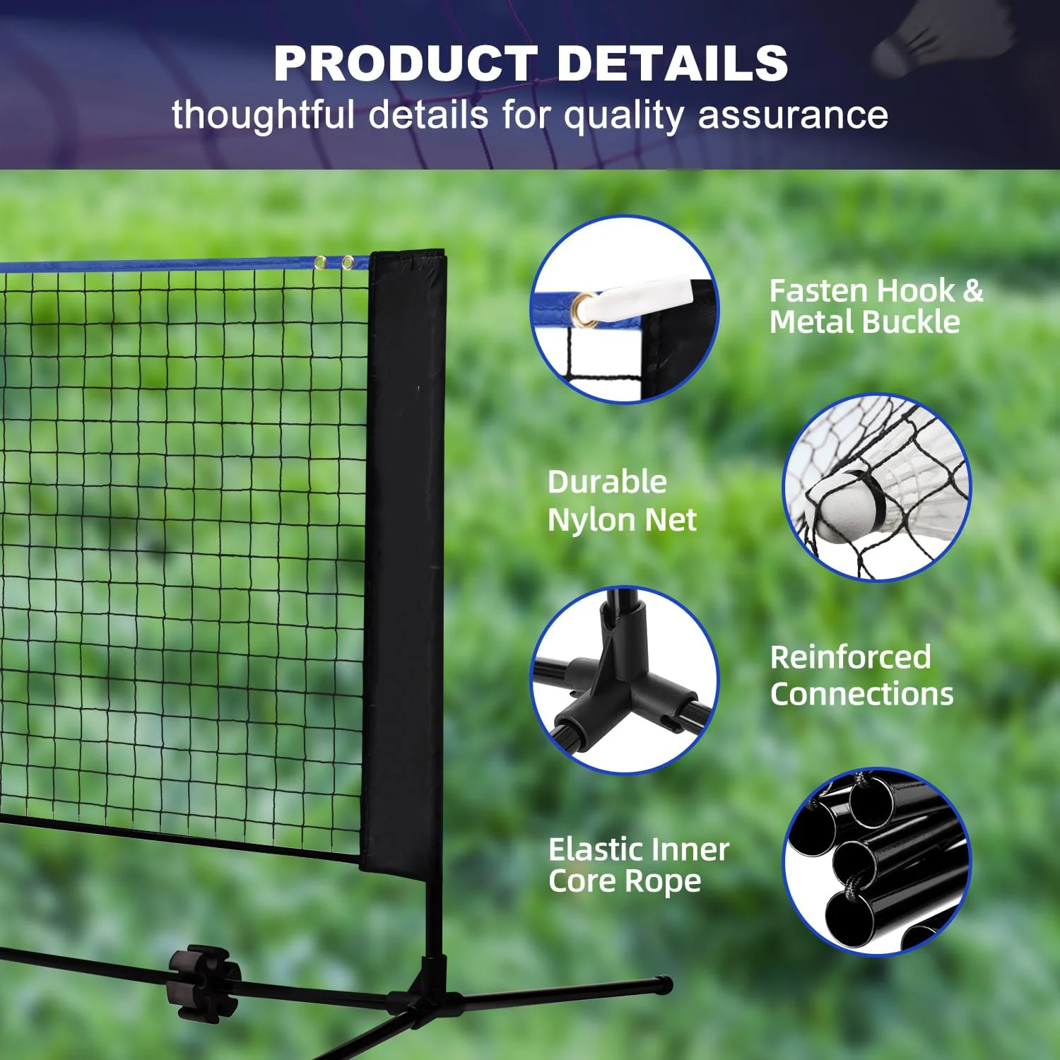 Height Steel 10FT Multi Sport  - Badminton Net recension och pris