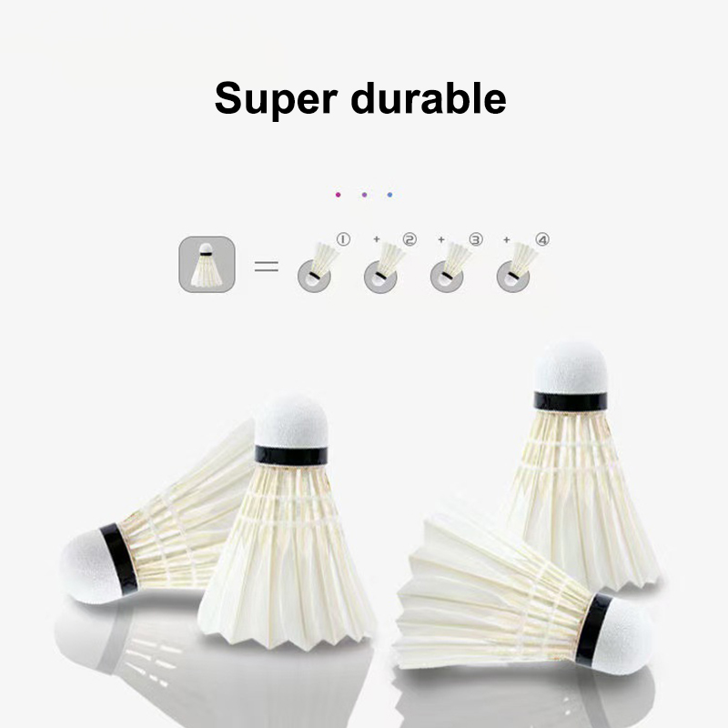 3/6Pcs Badminton Balls Shuttle - Feather Shuttlecock recension och pris