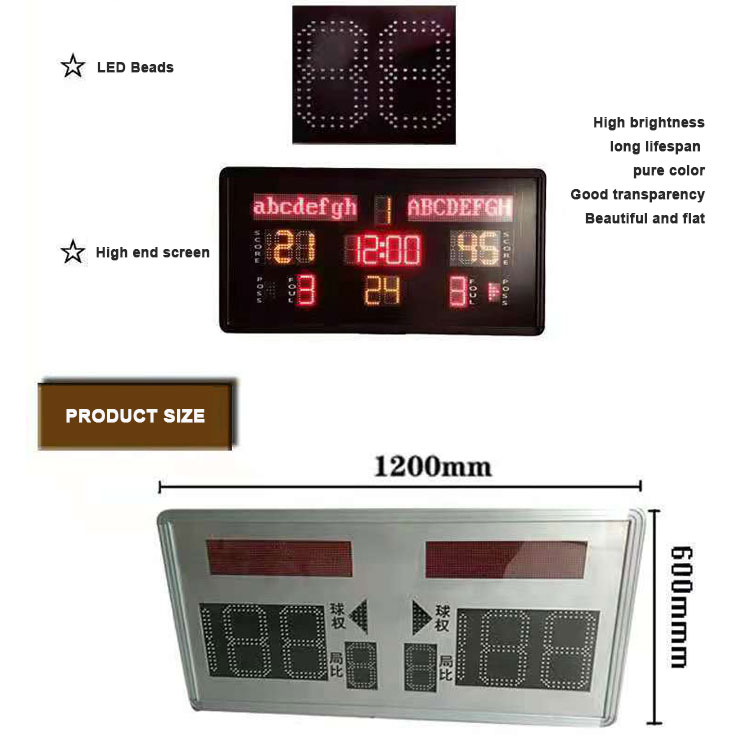 1200×600mm Indoor Mini LED Mul - Scoreboard Digital recension och pris