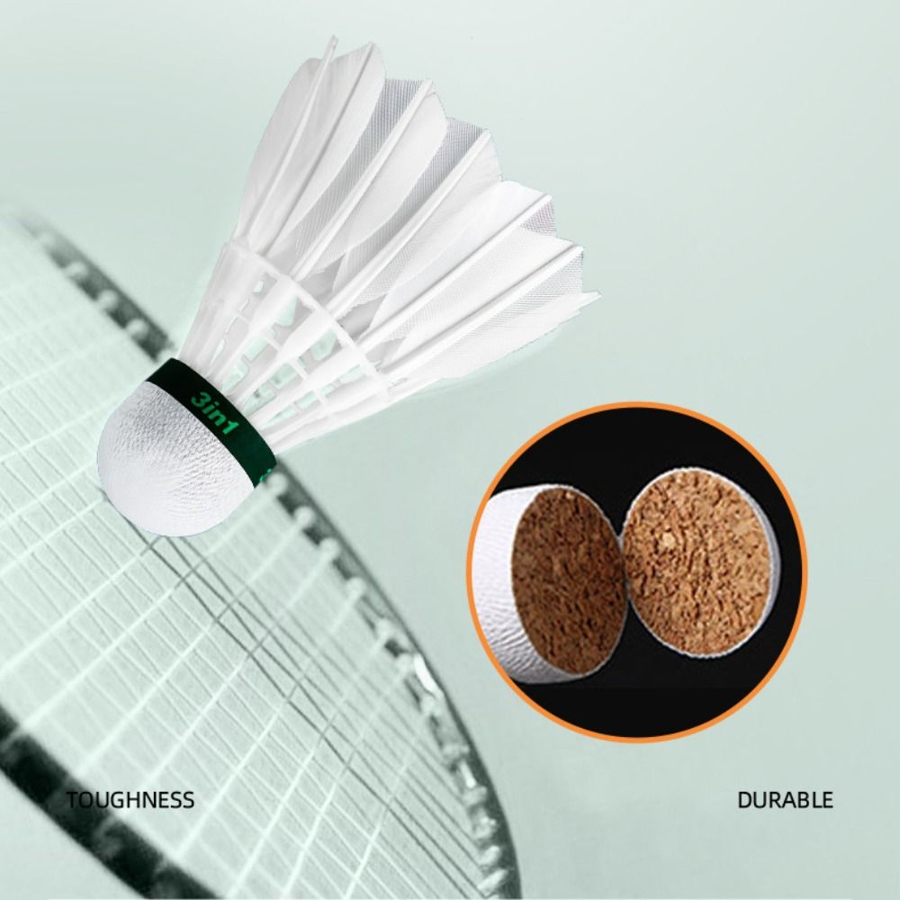 3/6/12Pcs New White Badminton  - Feather Shuttlecock recension och pris