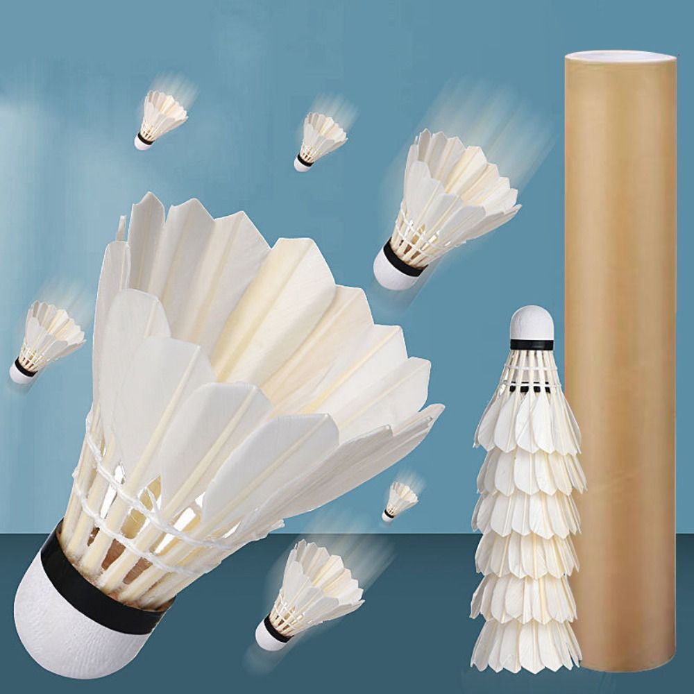 3/6/12Pcs New White Badminton  - Feather Shuttlecock recension och pris